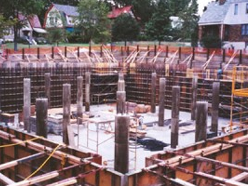 Covedale Sewer Improvements construction scene showing the structural reinforcements